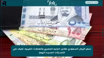 سعر الريال السعودي مقابل الجنيه المصري والعملات العربية: تعرف على التحديثات الجديدة اليوم!